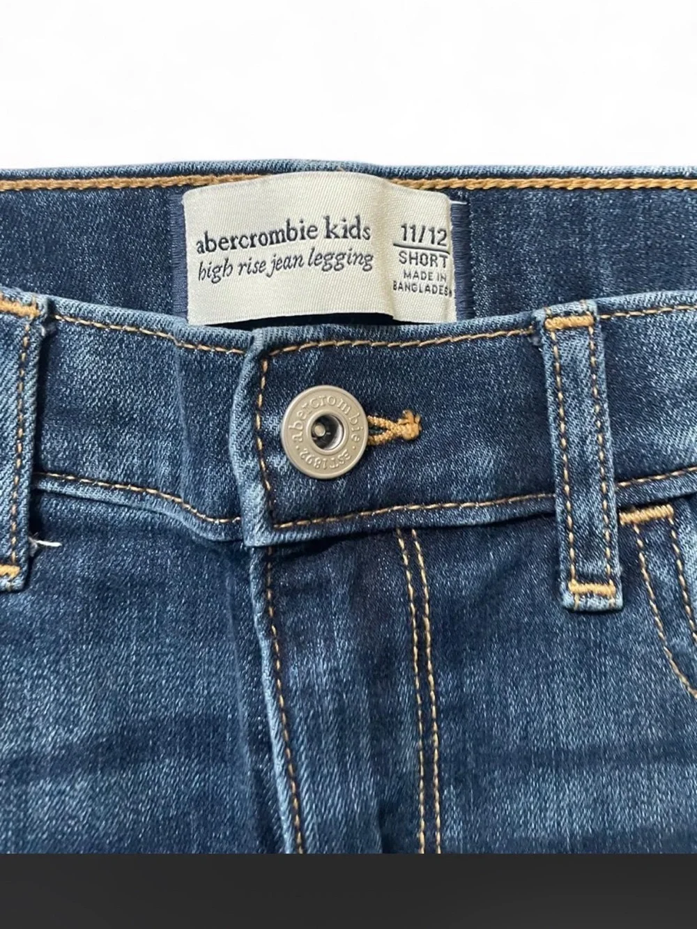 Abercrombie Kids Girls' High Rise Jean Legging - Size 11-12SHORT